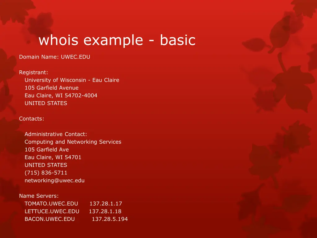 whois example basic