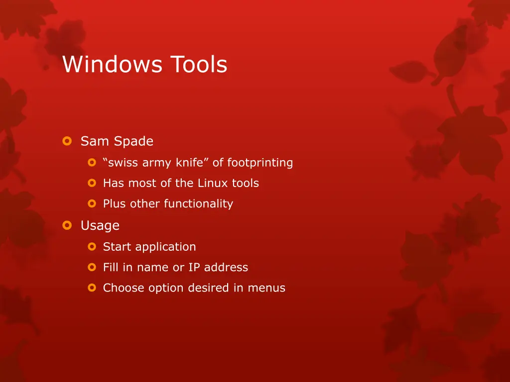 windows tools