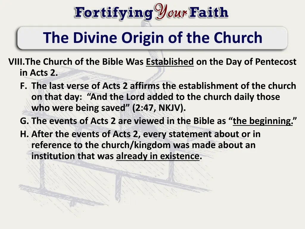 the divine origin of the church 10