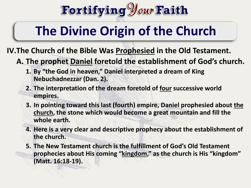 the divine origin of the church 2