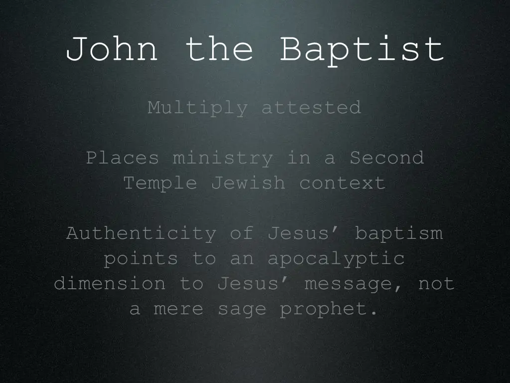 john the baptist