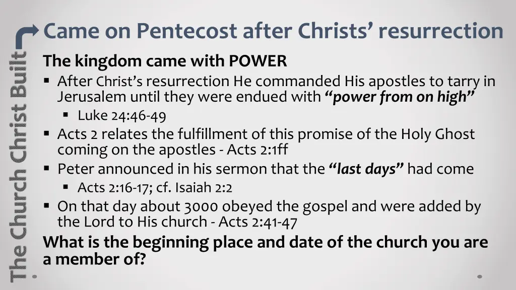 came on pentecost after christs resurrection 1