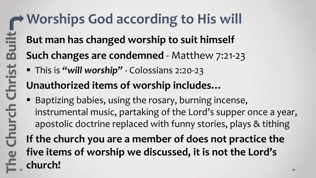 worships god according to his will 2