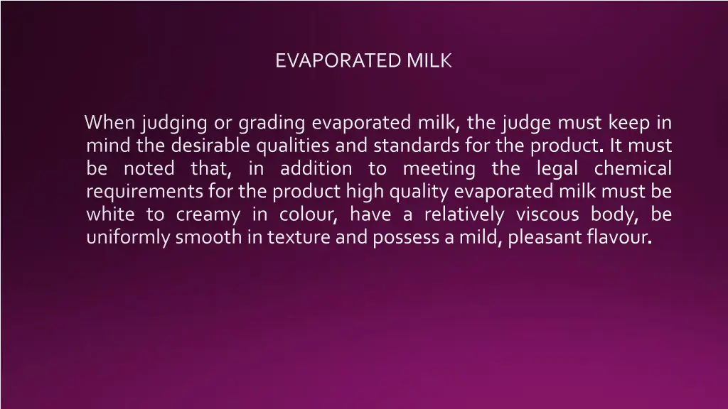 evaporated milk