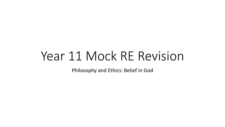 year 11 mock re revision