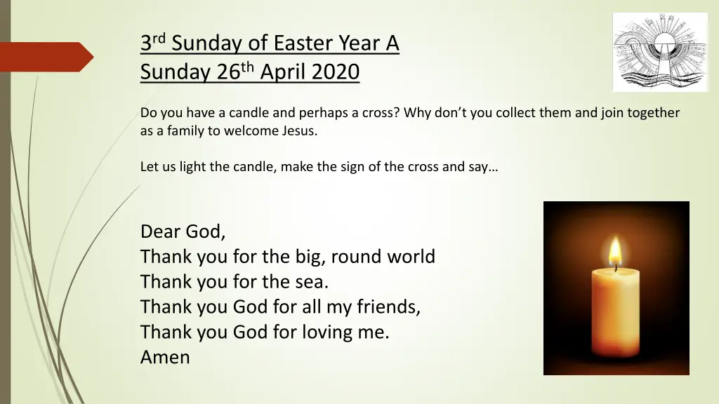 3 rd sunday of easter year a sunday 26 th april