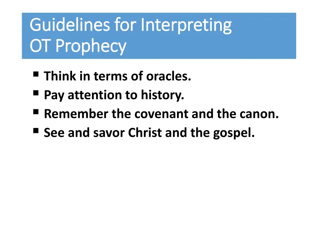 guidelines for interpreting guidelines