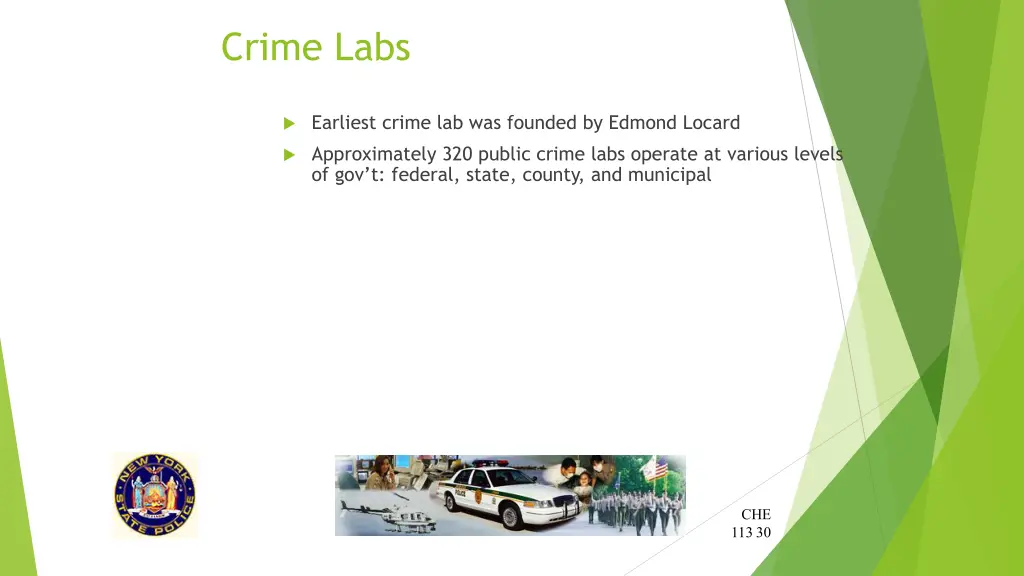 crime labs