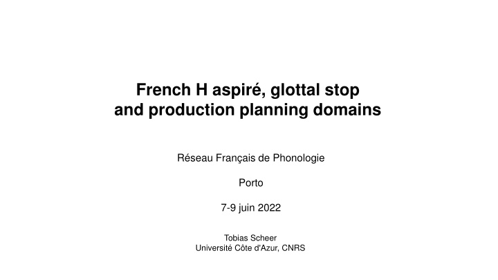 french h aspir glottal stop and production