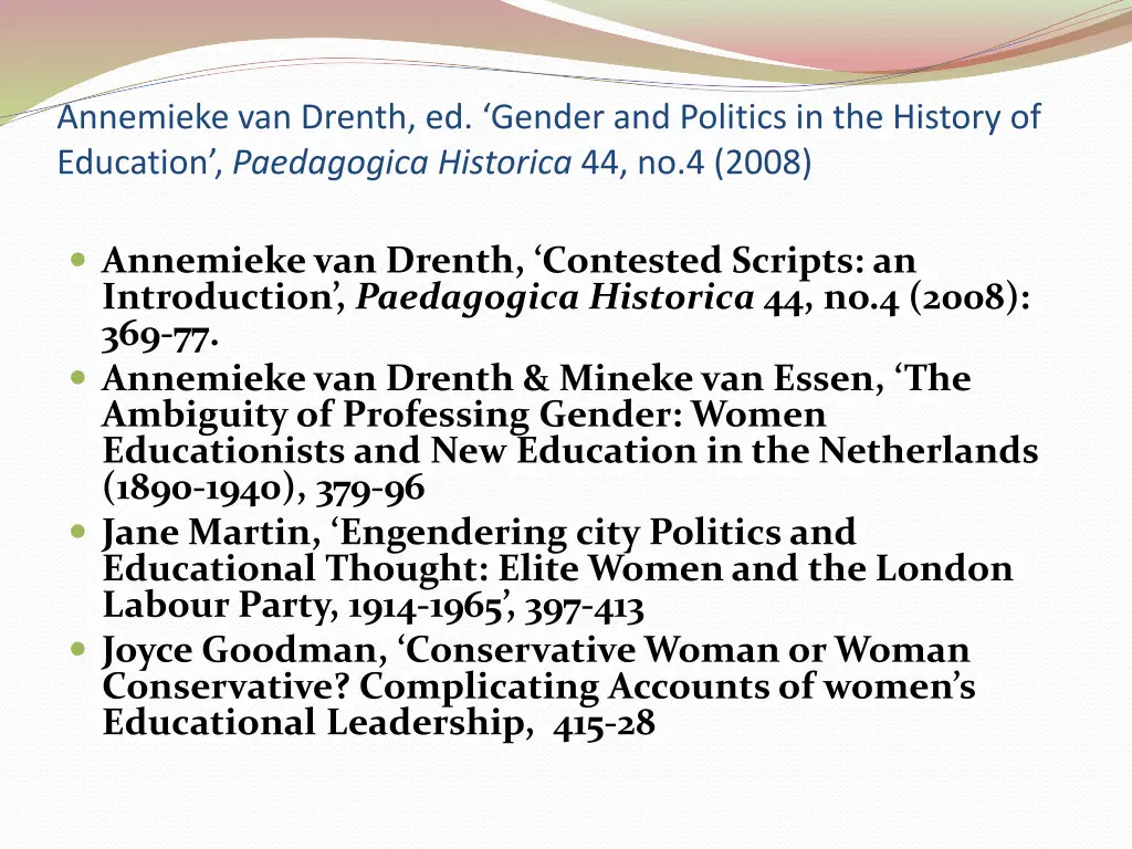 annemieke van drenth ed gender and politics 1