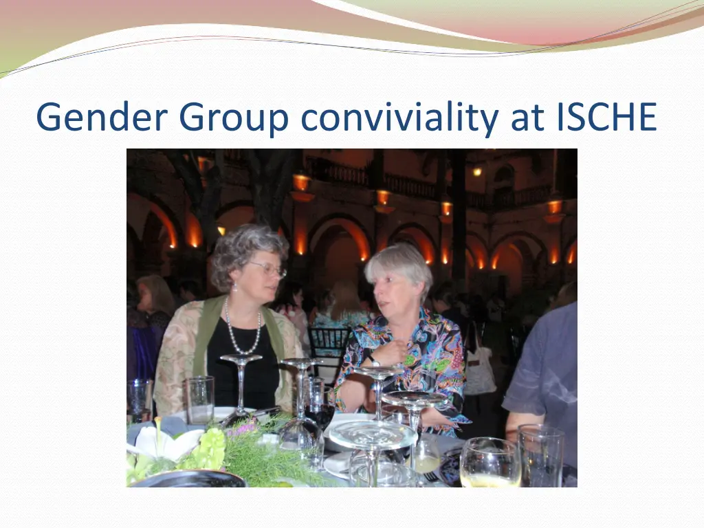 gender group conviviality at ische