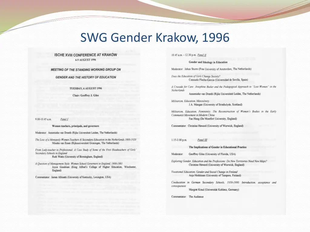 swg gender krakow 1996