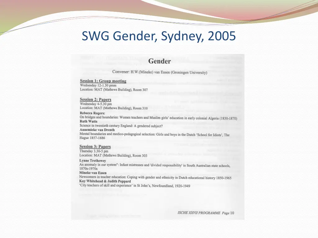 swg gender sydney 2005