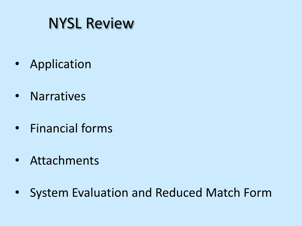 nysl review