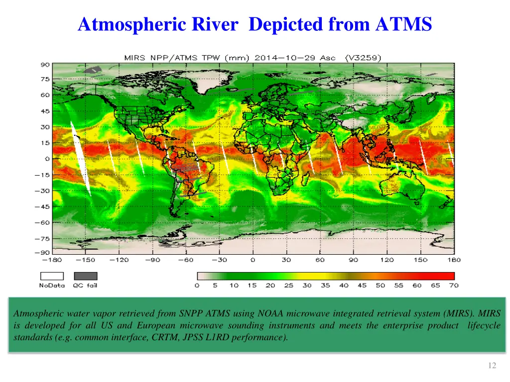 atmospheric river depicted from atms