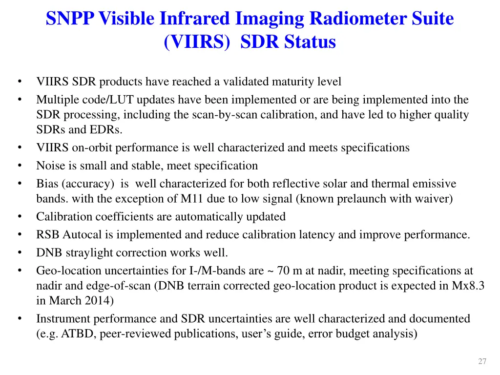 snpp visible infrared imaging radiometer suite