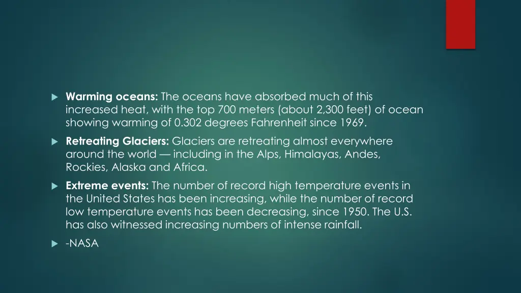 warming oceans the oceans have absorbed much