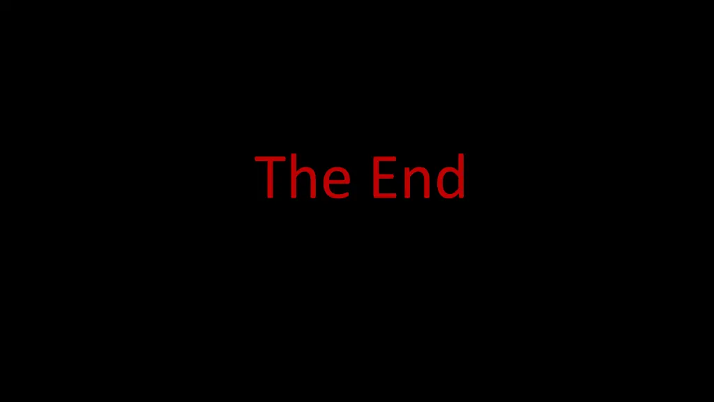 the end