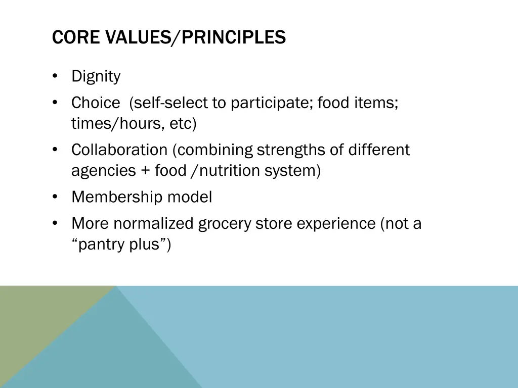 core values principles