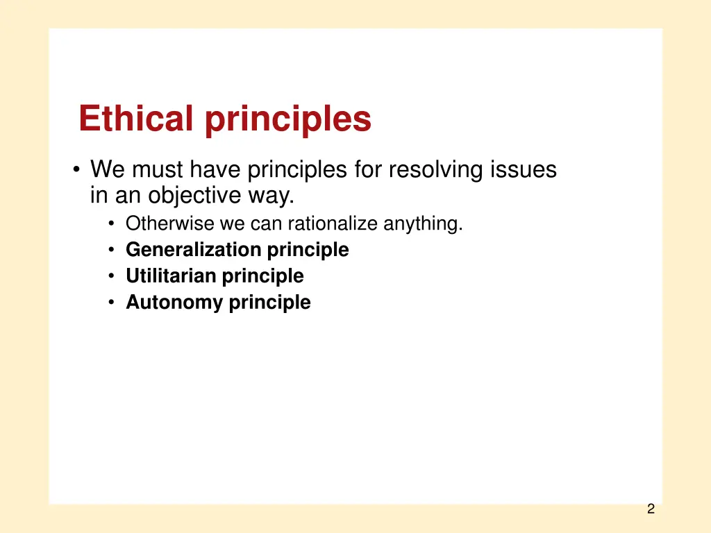 ethical principles