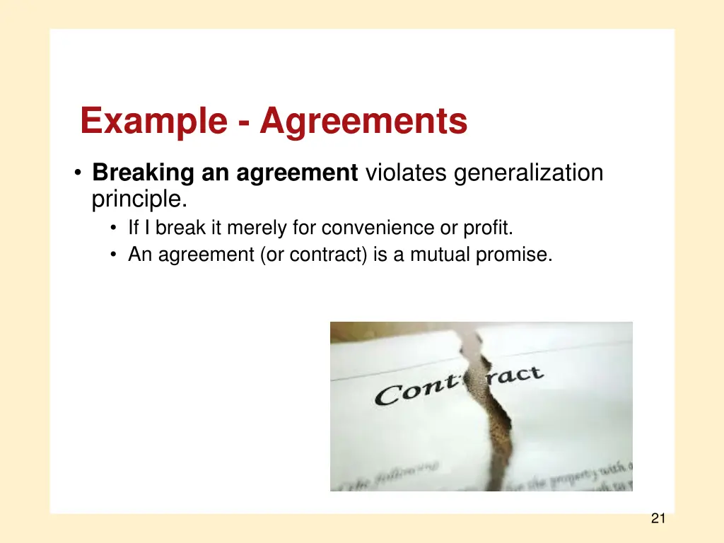 example agreements