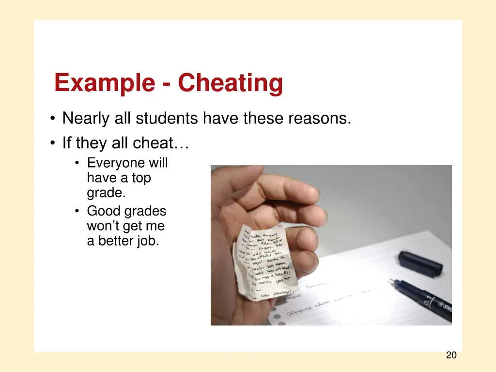 example cheating 1