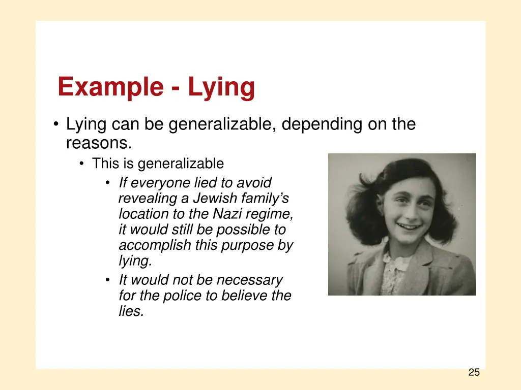 example lying 2