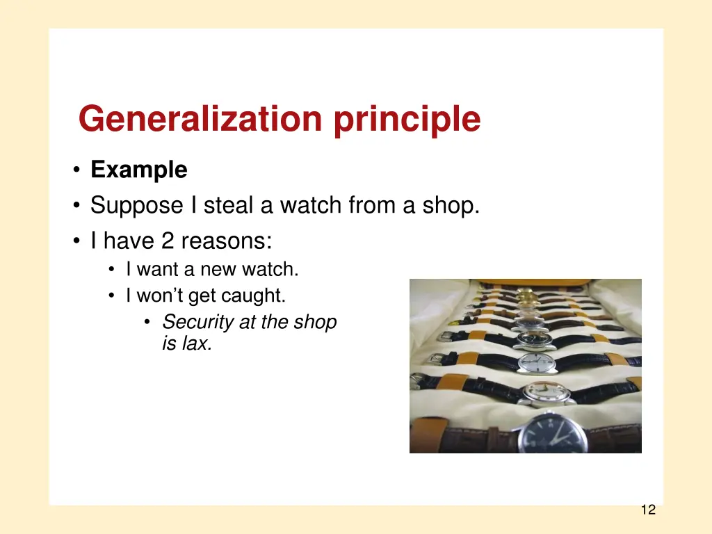 generalization principle 4