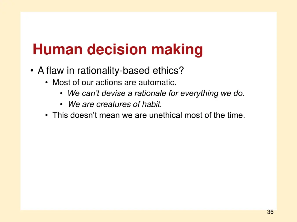 human decision making