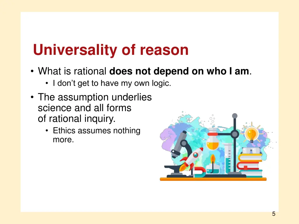 universality of reason