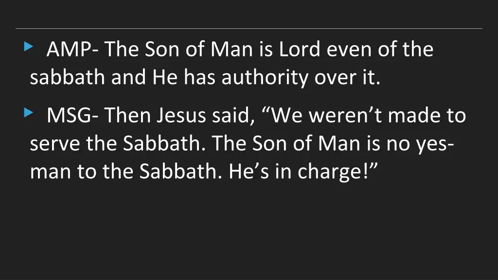 amp the son of man is lord even of the sabbath