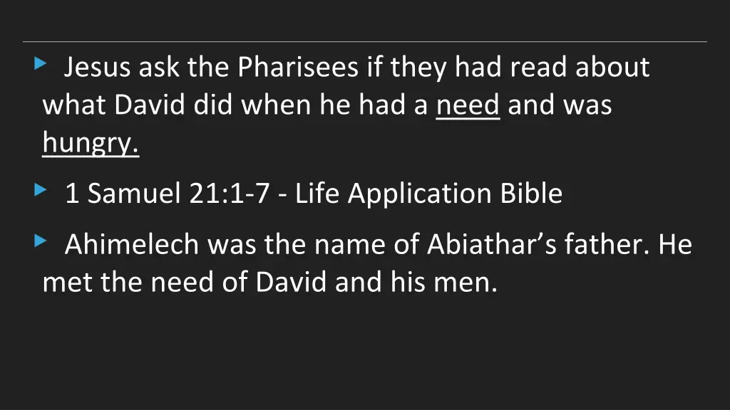 jesus ask the pharisees if they had read about