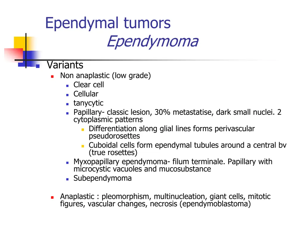 ependymal tumors ependymoma 1