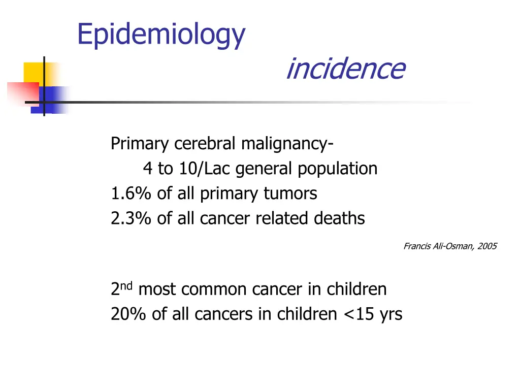 epidemiology