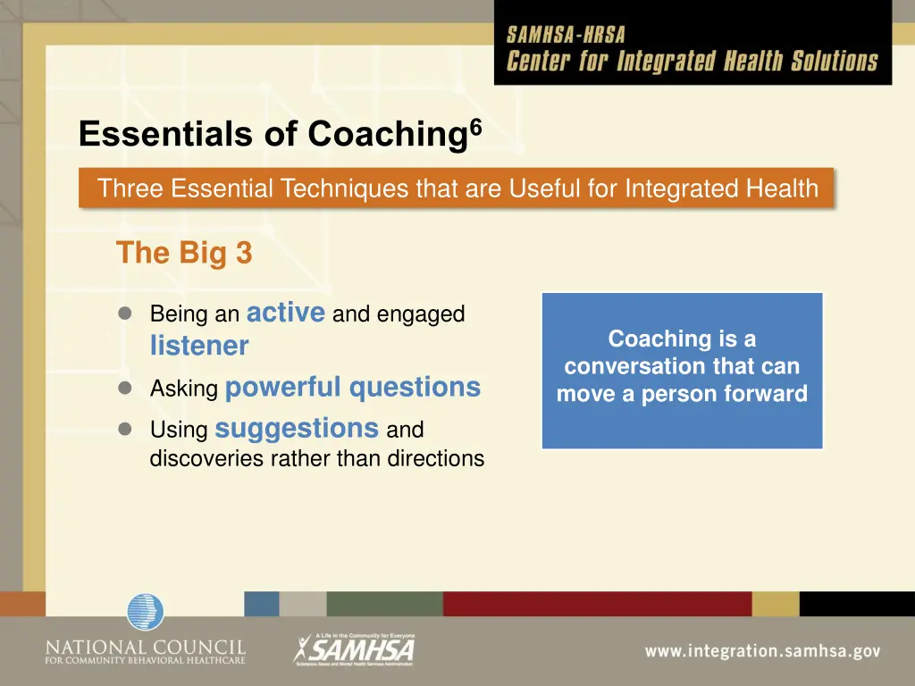 essentials of coaching 6