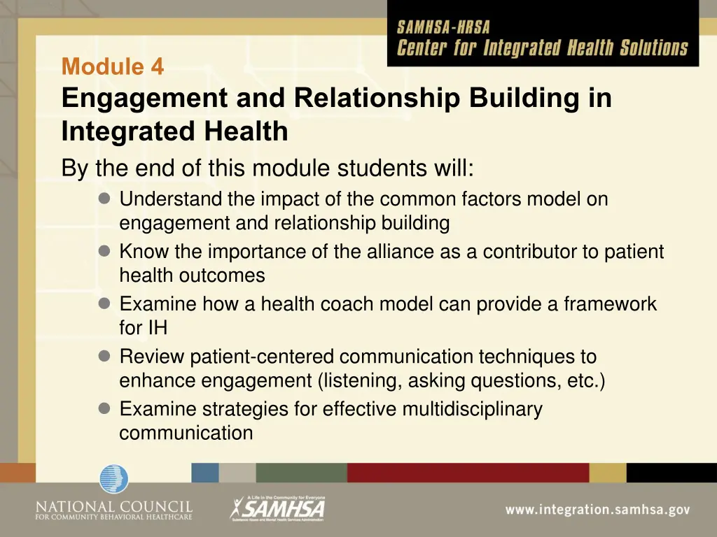 module 4 engagement and relationship building