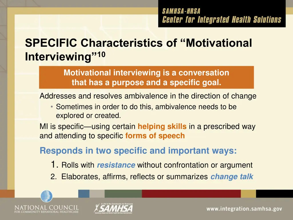 specific characteristics of motivational