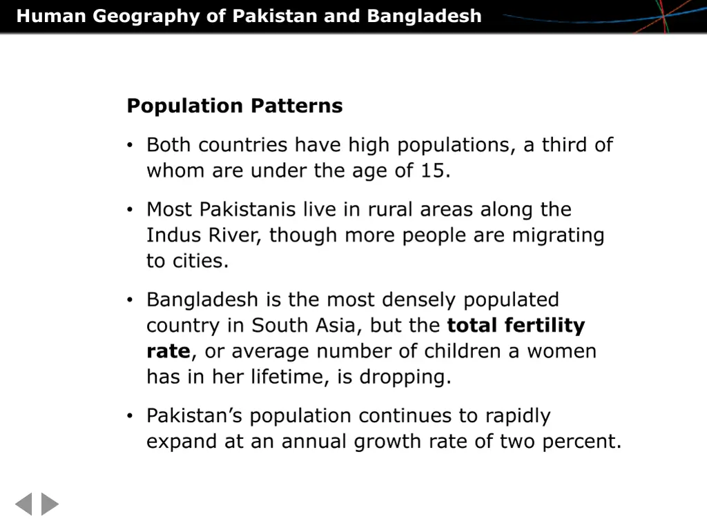 human geography of pakistan and bangladesh 1