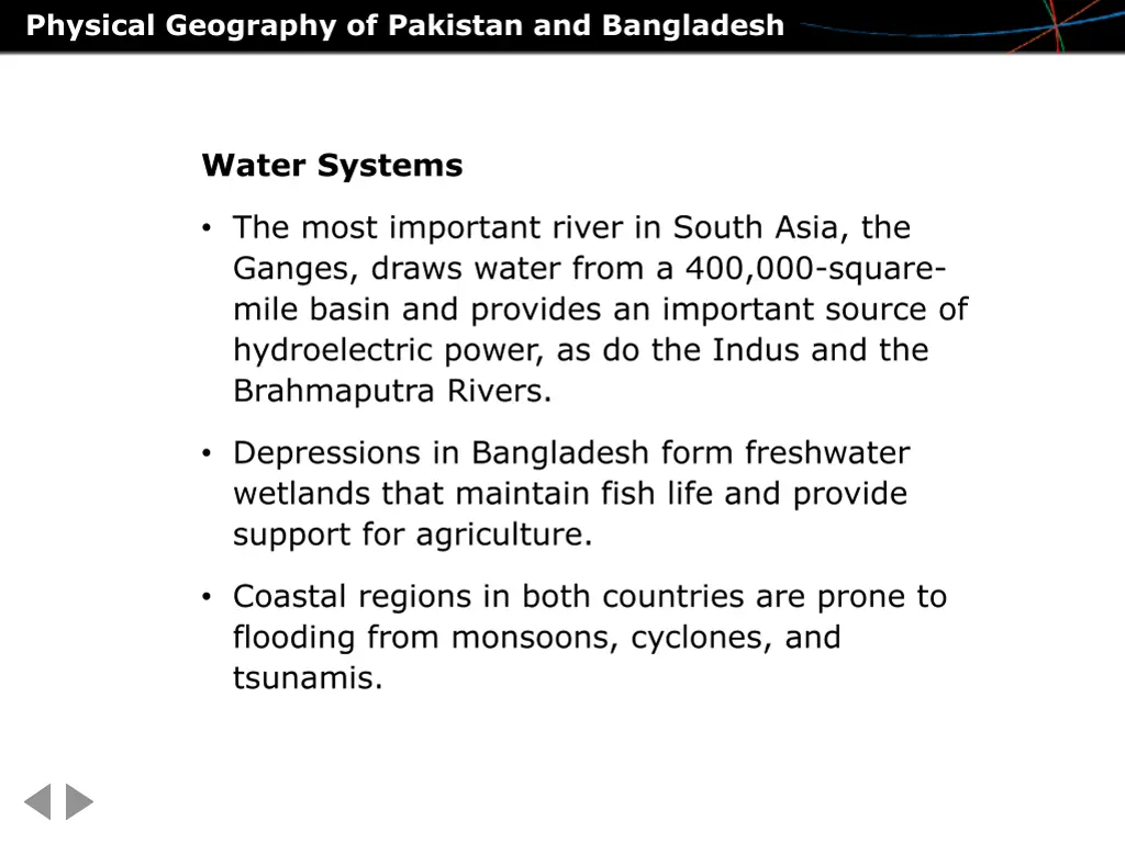 physical geography of pakistan and bangladesh 1