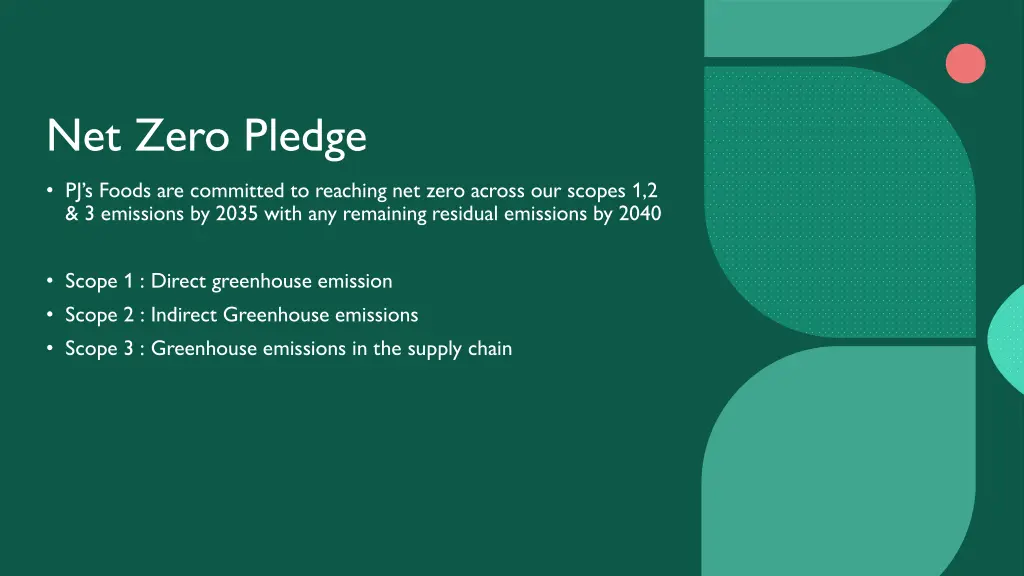 net zero pledge