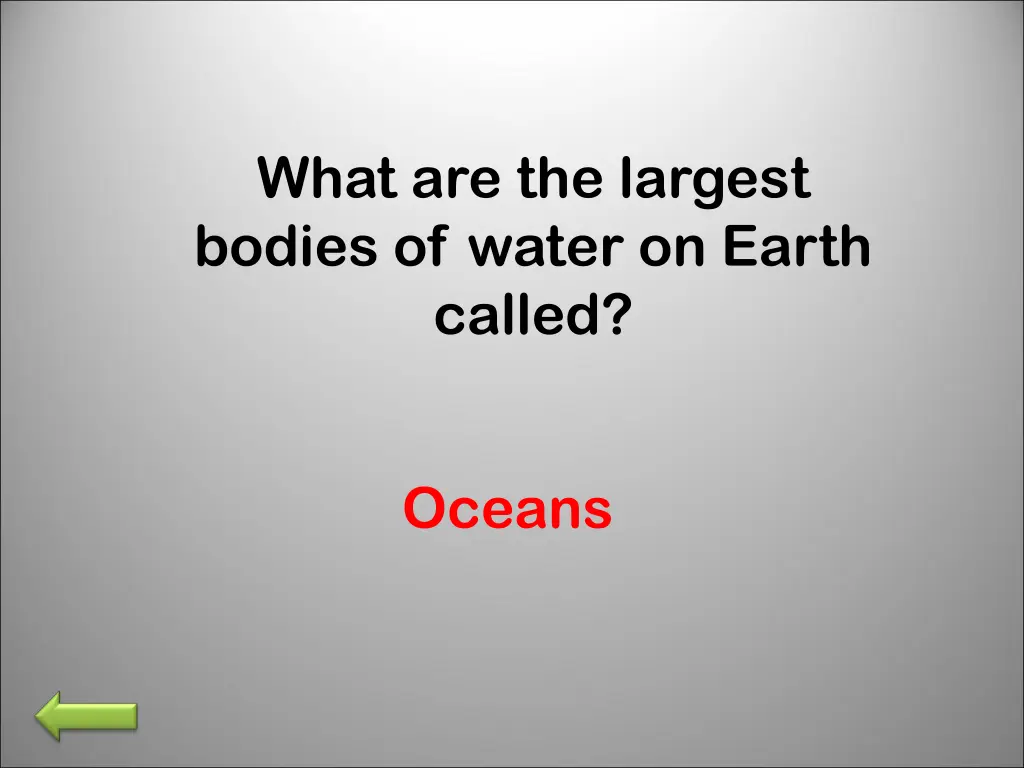 what are the largest bodies of water on earth