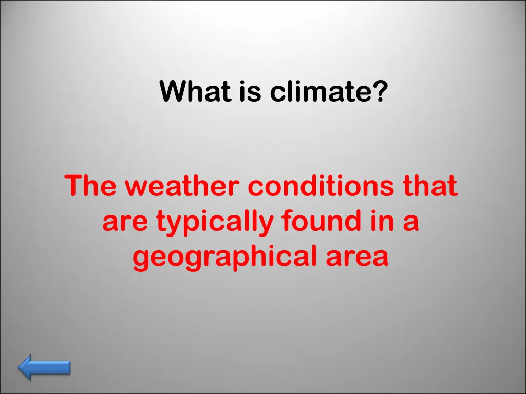 what is climate