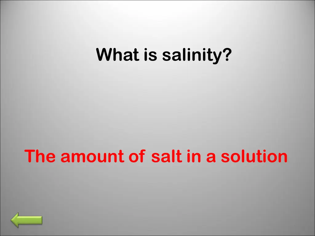 what is salinity