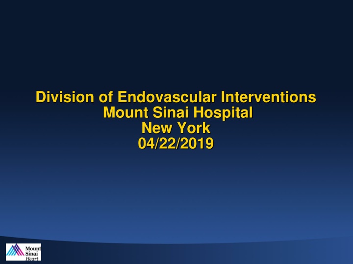 division of endovascular interventions mount