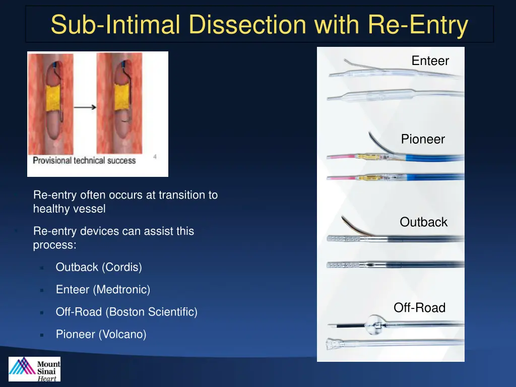 sub intimal dissection with re entry