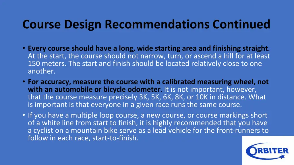 course design recommendations continued 1