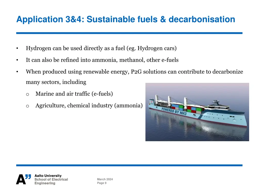 application 3 4 sustainable fuels decarbonisation