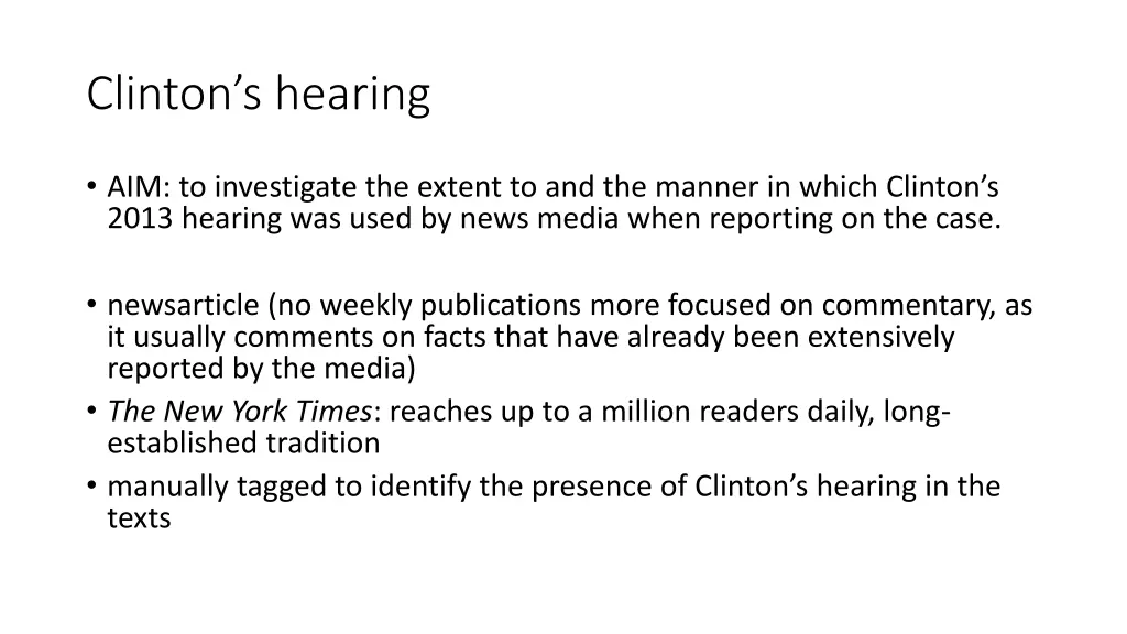 clinton s hearing