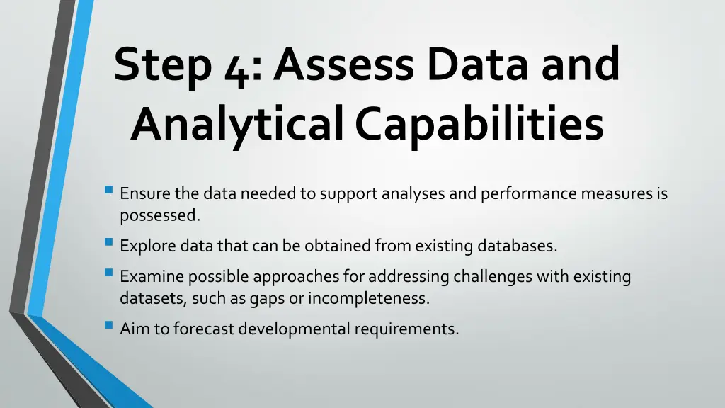 step 4 assess data and analytical capabilities