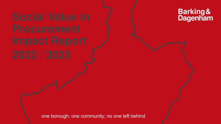 social value in procurement impact report 2022